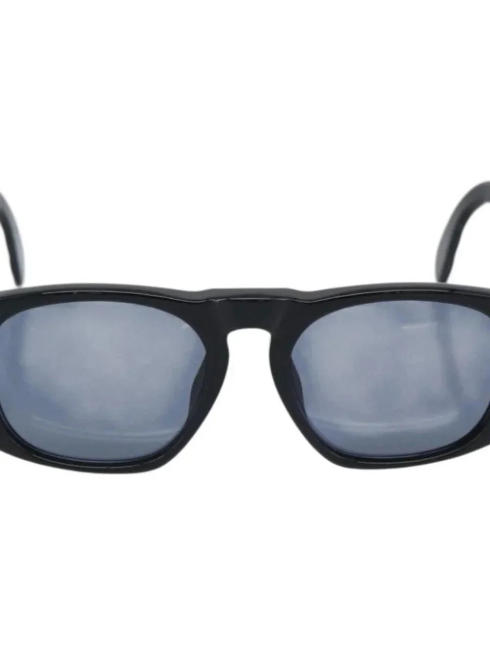 CHANEL COCO Mark Sunglasses plastic Black CC Auth 188635M